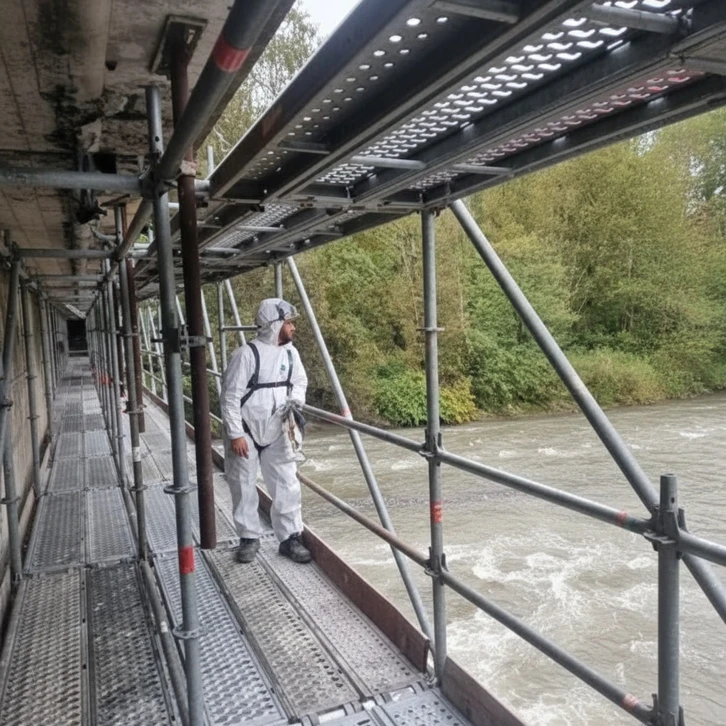 Empilage de planches de bois brut stockées en quinconce dans un entrepôt ou scierie